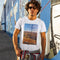 White T-Shirt Timanfaya - Lanzarote UNISEX